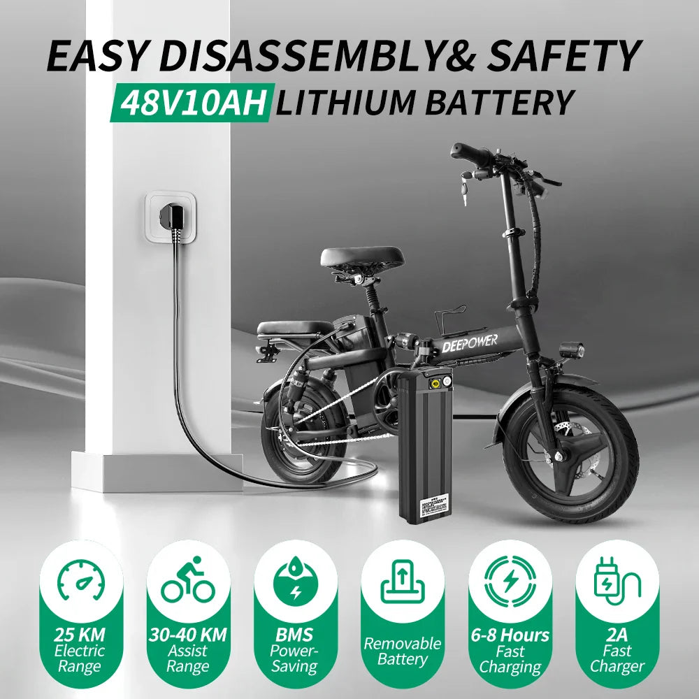 400W Foldable Commuter Electric Bike