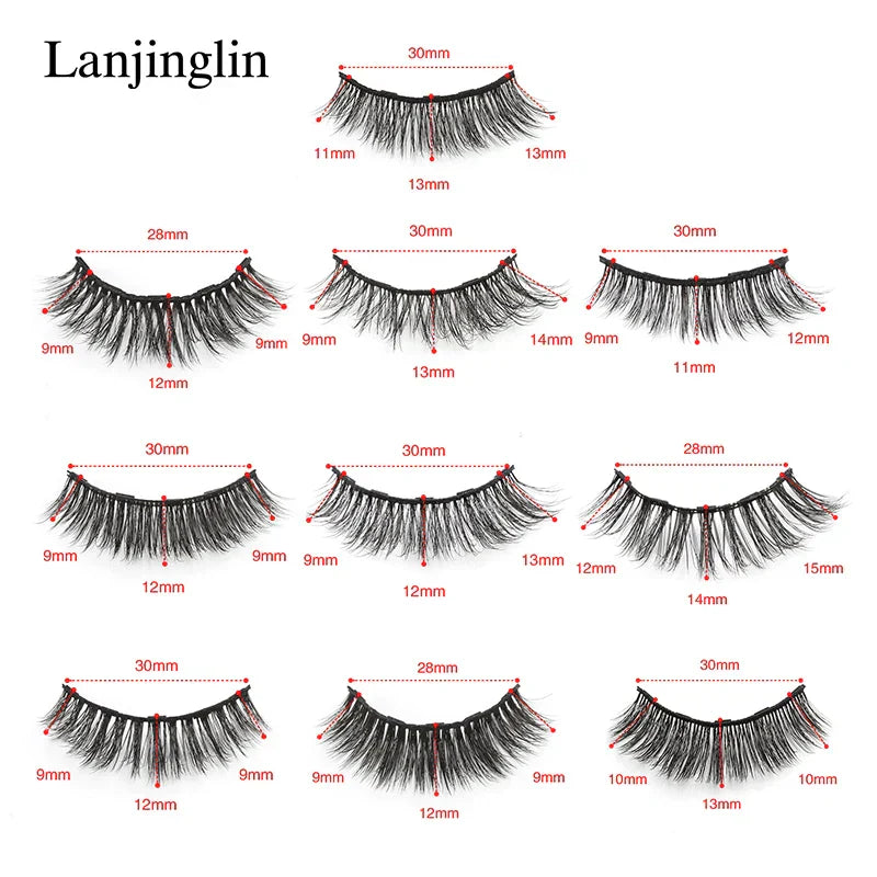 1 Pair Magnetic 3D Mink Lashes