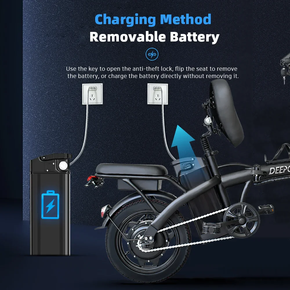ZPW K100 400W Fat Tire Folding Ebike