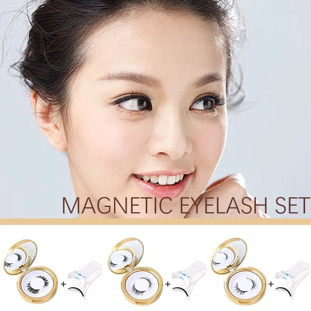 1 Pair 3D Reusable Magnetic Eyelashes