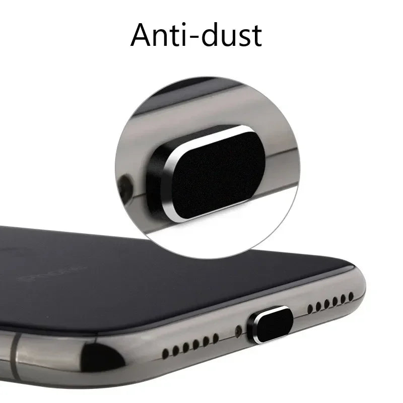 Aluminum Alloy Anti-Dust Plug for iPhone