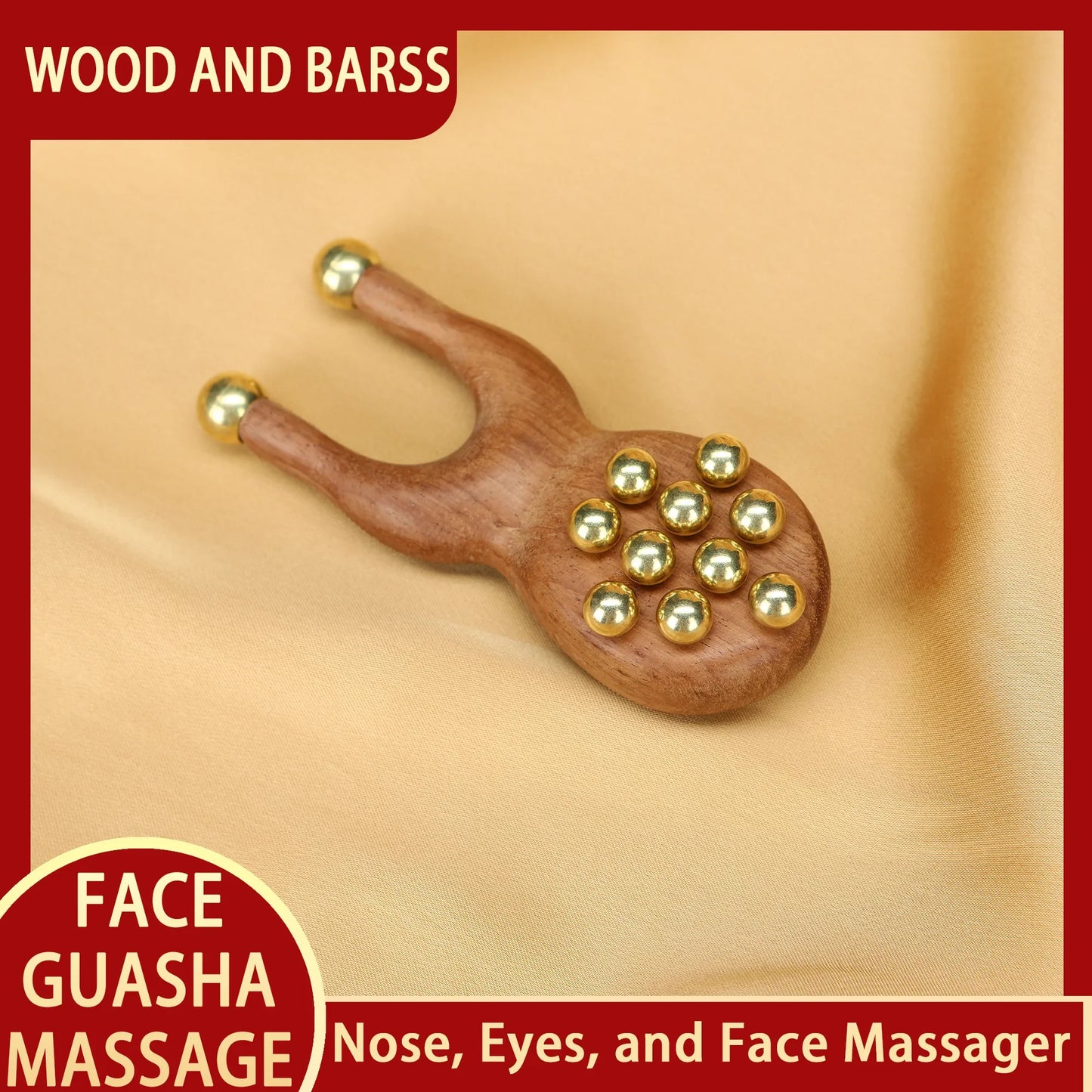 Wood Meridian scalp Massager relax Tools