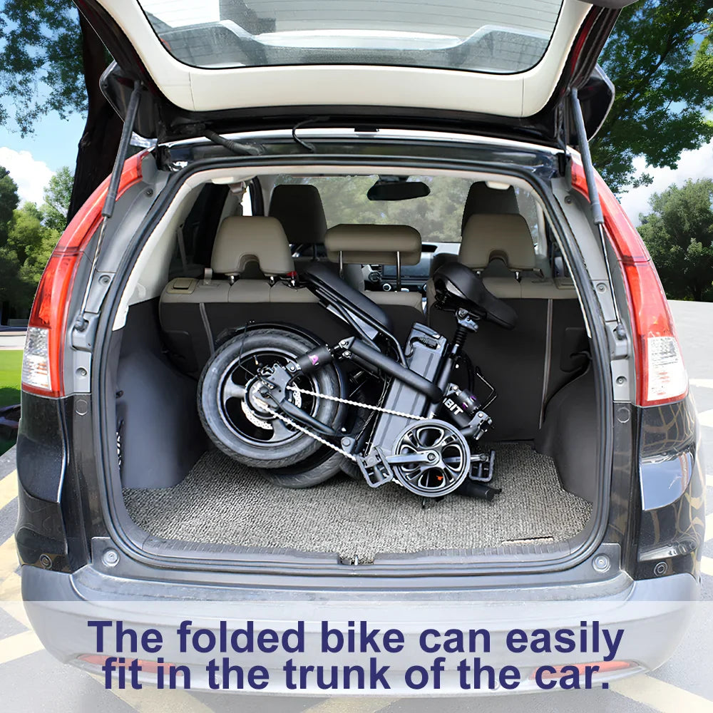 400W Fat Tire Folding Ebike – 48V 30AH