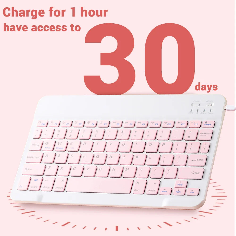 Bluetooth Keyboard and Mouse For iPad Xiaomi Samsung Huawei Phone Tablet Slim Mini Wireless Keyboard For Android IOS Windows