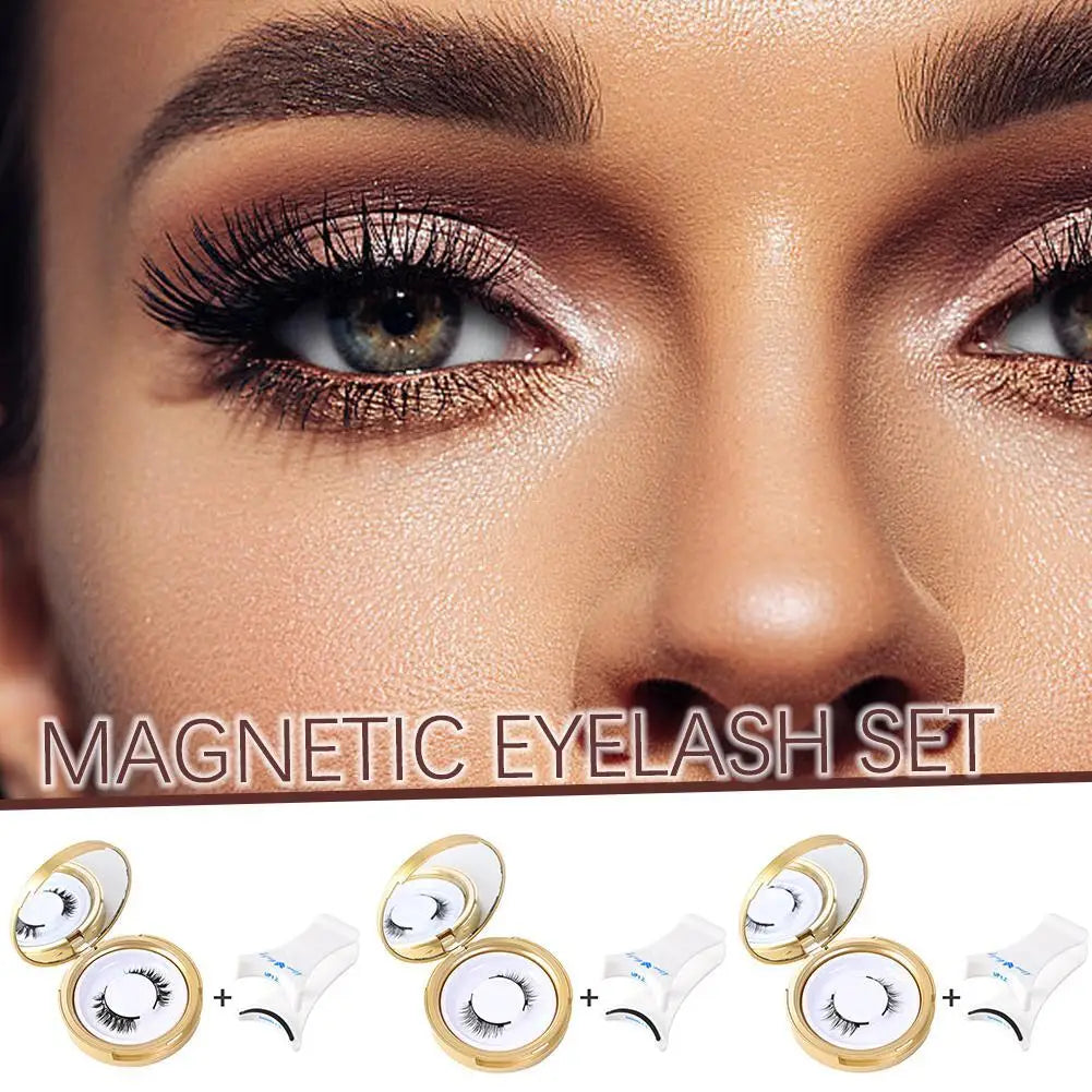 1 Pair 3D Reusable Magnetic Eyelashes