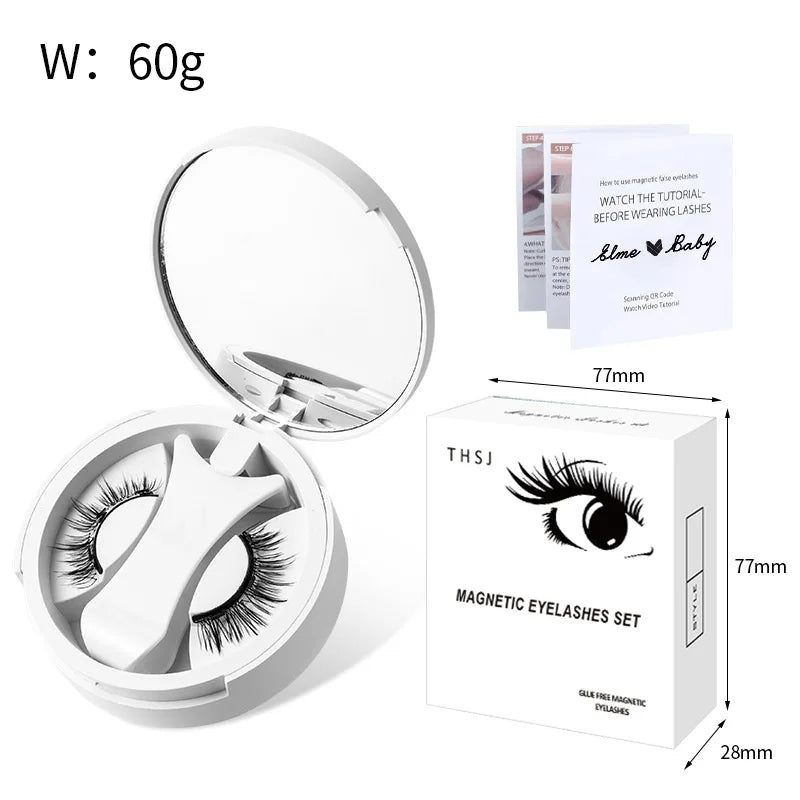 Brown Magnetic Eyelashes Set