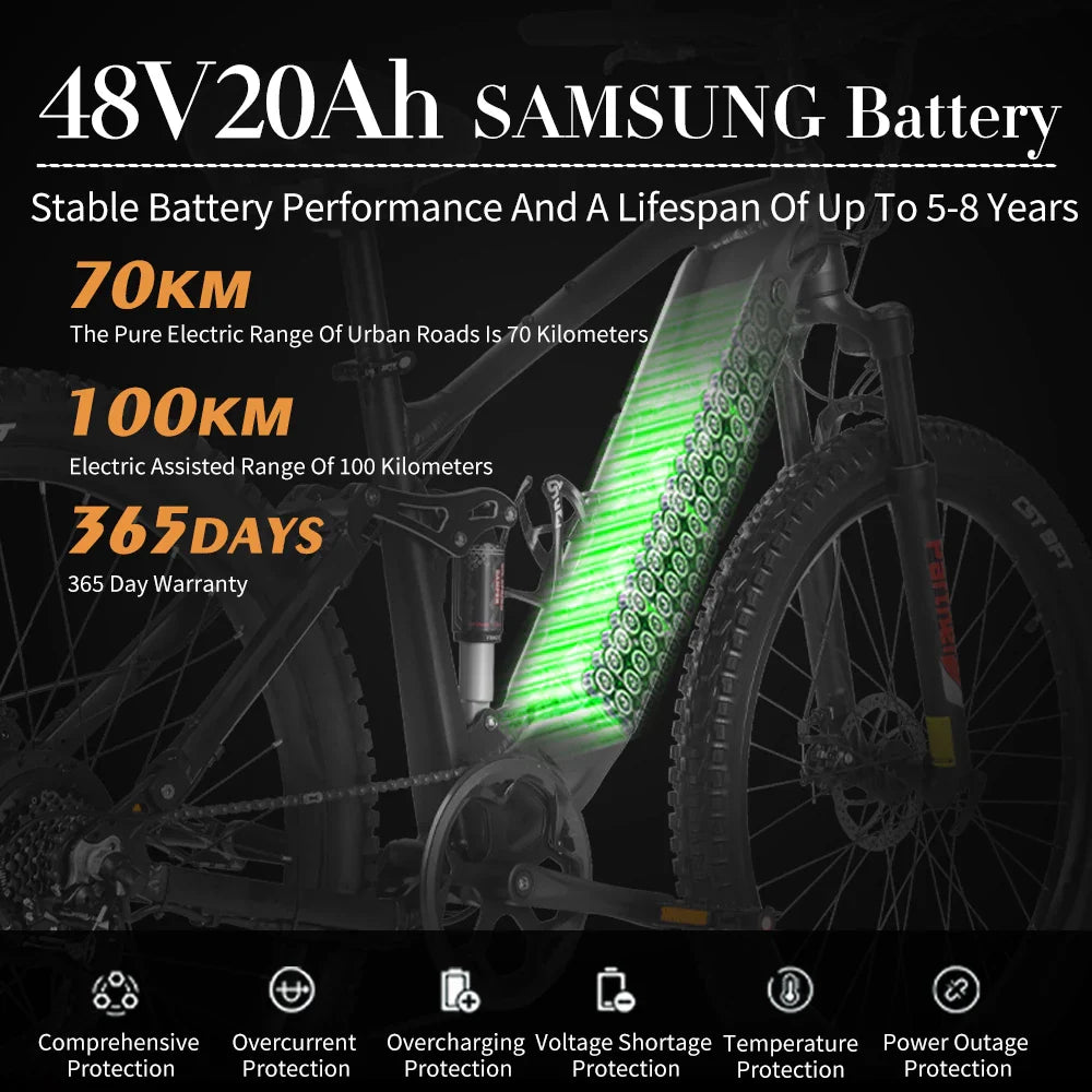 Nathaniel 48V Off-Road Electric Bike