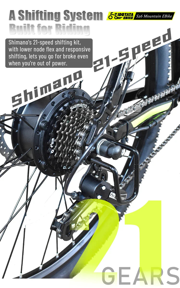 IDOTATA S26 500W Electric Mountain Bike