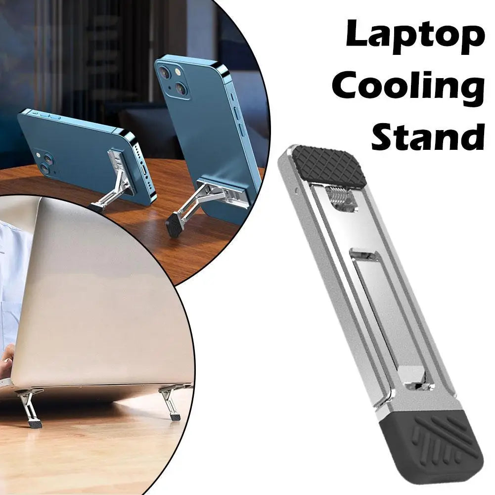Aluminum Folding Laptop Stand with 3 Height Levels
