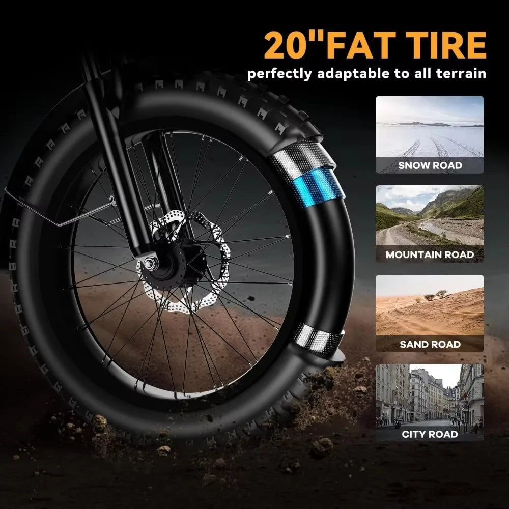 1000W Folding Electric Commuter Bike