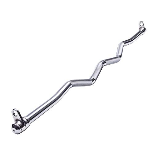 AmStaff Fitness Multi-Purpose EZ Curl Bar - Double Hook (EZ Curl) LAT Attachment Bar