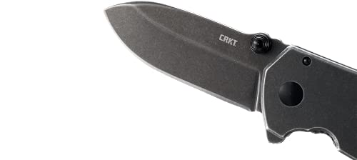 CRKT Squid Folding Pocket Knife: Compact EDC Straight Edge Utility Knife: Assisted Opening, Plain Edge Blade, Frame Lock, Stainless Steel Handle, Pocket Clip, 2493, 12 Count