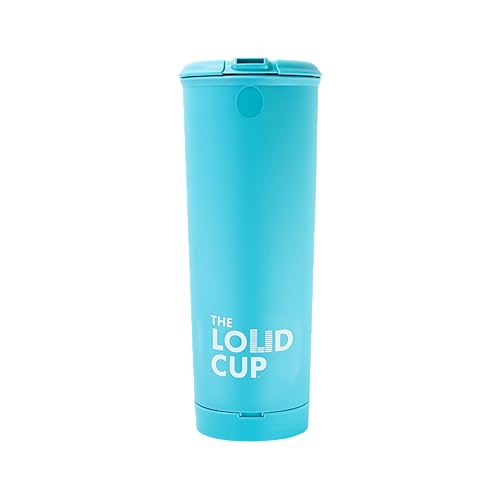 The LoudCup 20 oz Tumbler + Stadium Horn with Snap-Fit Lid (Bluejay Blue) - Insulated Cup Reusable Water Bottle Coffee Travel Mug - Worlds Loudest Cup for Game Day