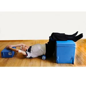 Pain Free At Sea Large Foam Block - Posture Therapy Equipment with Practical Straps & Water-Resistant Cover, Extra Strong Density, Alternative Chair, for Neck, Back, Hip, Knee & Ankle Pain, 18 Inches