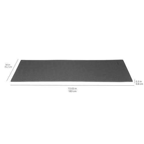 Amazon Basics Treadmill Mat and Exercise Equipment Floor Protector, 2.5 Feet x 6.0 Feet, Black