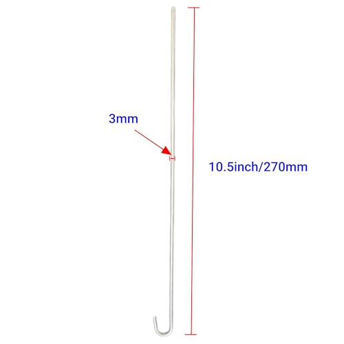 10 inch 100-Pack Chain Link Fence Ties, Heavy Duty 11 Gauge Aluminum Fence Tie Wires, Chain Link Hook Ties Dog Fence Slats for Chain Link Fence, Garden Fence, and Dog Fence Repair