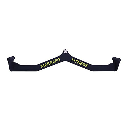 Tricep Press Down Bar Lat pull down Bar Handle Pulley Cable Machine Attachments, Home Gym Fitness Rowing bar Bicep Curl Back Strength Training Wide Grip Lat PullDown Bar Exercises (Length 31")