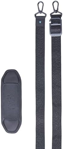 Anker SOLIX Adjustable Strap, Compatible with C300 DC and C300 Portable Power Station, Thick and Soft Nylon, Universal Replacement, Padded Non-Slip Fit with Metal Swivel Hooks, PU Shoulder Pad, Black