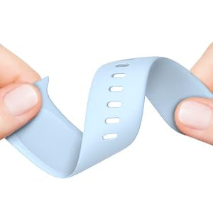 Amzhero Fitness Tracker band 16MM for D26，Soft Silicone Replacement Sport Accessory Strap Wristband blue