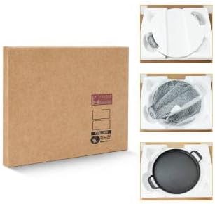 Hisencn 7421 Gourmet BBQ System Griddle for Weber 22 1/2 inch Charcoal Grill, Cast Iron 12" Griddle Pan for Weber Original Kettle Premium 22.5'' Smokers, Performer Premium Grill