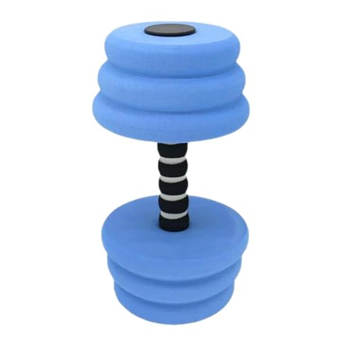 Aosekaa Aquatic Dumbbells Water Weight Workout Equipment Swimming Barbell EVA Water Aerobics Dumbbells for Men Adults Swimming Pool, Blue