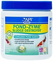 API POND-ZYME SLUDGE DESTROYER Pond Cleaner With Natural Pond Bacteria And Barley, 8oz container (146)