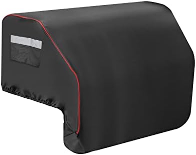32inch Built-in Grill Cover for Bull 45005 Built in Gas Grill, Bull Outdoor Kitchen & Grill Head Cover, Heavy Duty Waterproof BBQ Grill Top Cover with Handle and Elastic Hem for Bull Lonestar 4 Burner
