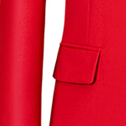 Casual 2 Button Suits for Men Slim Fit Notched Lapel Business Sets Solid Color Wedding Formal Jacket Vest Pants (Red,Medium)