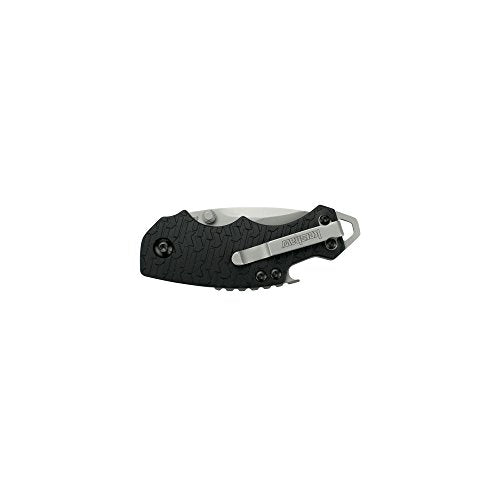 Kershaw Shuffle Multifunction Pocket Knife (8700) with 2.4 In. Stainless Steel Blade with Bead-Blasted Finish and Black K-Texture Handle, Features Flathead Screwdriver and Bottle Opener, 2.8 oz.