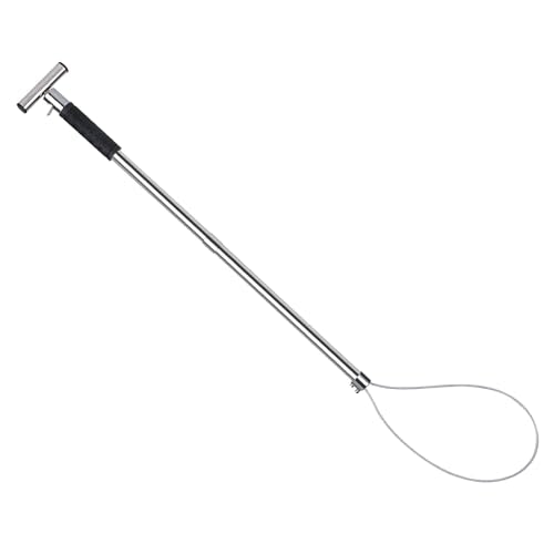 Dog Catcher Pole Animal Control Pole Stainless Steel Pig Holder Catcher Cat Catcher Pole Heavy Duty Catch Pole for Animals Cats Hogs Pigs and Small/Medium Dogs, Rod Length 30 inches
