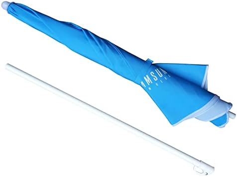 AMMSUN 5ft Seaside Beach Umbrella for Sand and Water Table - Kids Durable Umbrellas for children Beach Camping Garden Outdoor Play Shade