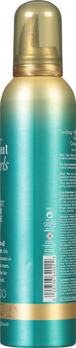 OGX Locking + Coconut Curls Decadent Creamy Mousse, 7.9 Ounce (Pack of 2)