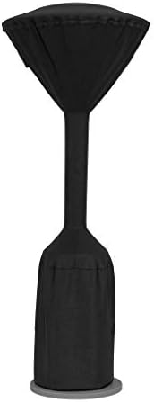 Amazon Basics Outdoor Round Stand Up Patio Heater Cover, Black, 36"L X 36"WX 95"