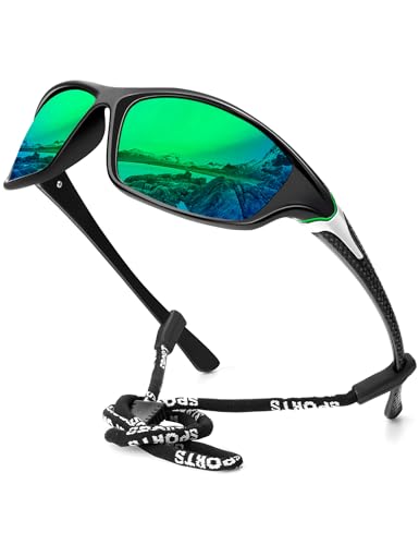 KALIYADI Polarized Sunglasses-Men Sports Sun-glasses: Mens Sunglasses Polarized UV Protection for Fishing Driving Cycling