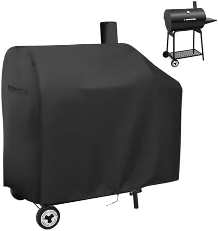 Charcoal Grills Cover for Royal Gourmet CC1830 30 Barrel Charcoal Grill, Water-Resistant Outdoor Grill Cover BBQ Grill Cover Barbeque Grill Cover