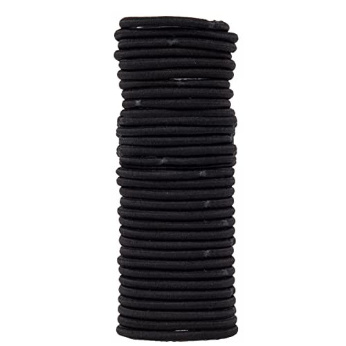 Amazon Basics Elastics Black 32 Count (Pack of 4)