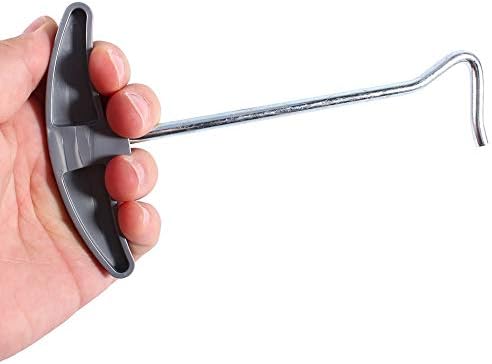 Peg Puller Extractor, Tent Peg Nail Puller Tool, Steel Awning Stakes Hooks Remover Lifter for Camping