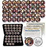 ALL 47 United States PRESIDENTS Full Coin Set Washington Quarters with Box & COA