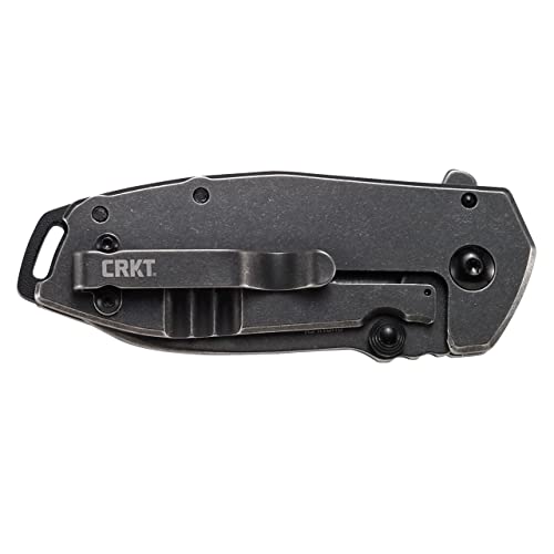 CRKT Squid Folding Pocket Knife: Compact EDC Straight Edge Utility Knife: Assisted Opening, Plain Edge Blade, Frame Lock, Stainless Steel Handle, Pocket Clip, 2493, 12 Count