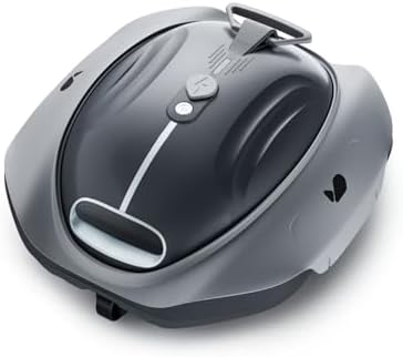 Bubot 300P Pool Vacuum, Cordless Robotic Pool Cleaner with Superior Suction Power, Bluehole Suction, DirtLock 2.0, Auto-Parking for Above-Ground Flat Pools up to 850 Sq.Ft, Space Gray