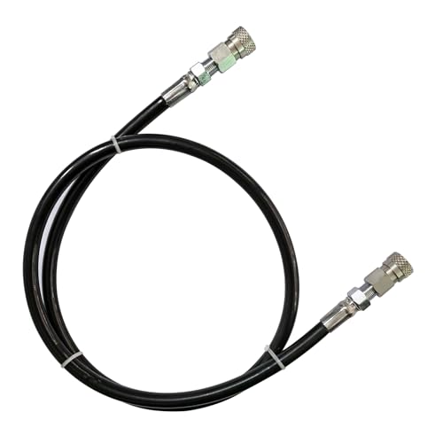 Aopkeo 37inches Fill Whip 8mm Male Female Quick Disconnect 4500psi Charging Extension Hose Stainless Steel End for Paintball PCP Airsoft Diving (Double Female End)