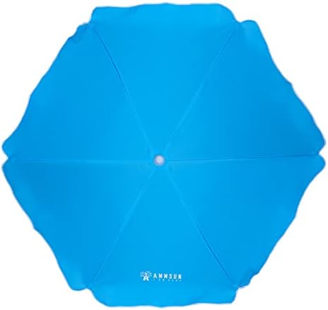 AMMSUN 5ft Seaside Beach Umbrella for Sand and Water Table - Kids Durable Umbrellas for children Beach Camping Garden Outdoor Play Shade