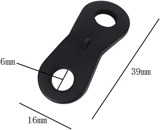 lasenersm 24 Pieces Cord Adjuster Tent Tensioners Guyline Cord Adjuster Rope Adjuster Aluminum Alloy Wind Rope Buckle 2 Hole Rope Guyline Adjuster for Tent Camping Hiking, Black