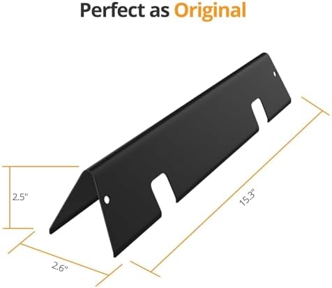 15.3" Flavorizer Bars for Weber Spirit 2 GS4 300 Series 3-Burner – Fits E-310/S-310, Replaces OEM 67046 – Porcelain-Enameled Steel, 5-Pack