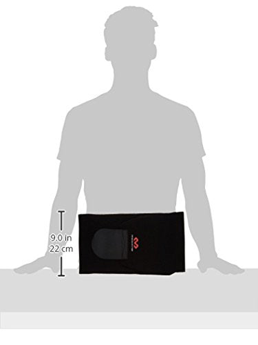 McDavid Waist Trimmer Belt for Men, Sweat Band & Back Support, Improved Posture for Workouts, Black