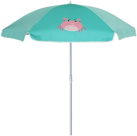 AMMSUN 5ft Seaside Beach Umbrella for Sand and Water Table - Kids Durable Umbrellas for children Beach Camping Garden Outdoor Play Shade