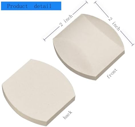 Ceramic Briquettes Replacement for Turbo, Nexgrill Gas Grills, Gas Grill Briquettes Replacement for Lava Rocks, 50-Piece, 2 x 2 inches