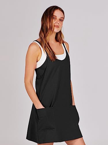 ANRABESS Women Summer Mini Romper Dress Workout Tennis Active Sports Athleisure Outfits built in Shorts Trendy Vacation Light Purple Small