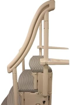 Confer Plastics Curve CCX-AG Drop in Above Ground Pool Step with Grey Treads - Base Step