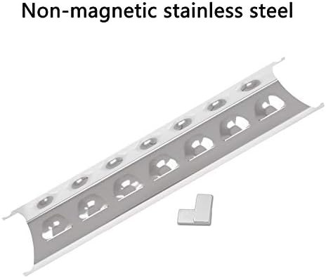 Uniflasy Grill Replacement Parts Kit for Master Forge 5 Burner 3218LT, 3218LTM, 3218LTN, L3218, 2518-3, 2518LN-LPG, E3518-LP, Kenmore 148.16156211, 148.1637110, 5 Pack Grill Burner and Heat Plate